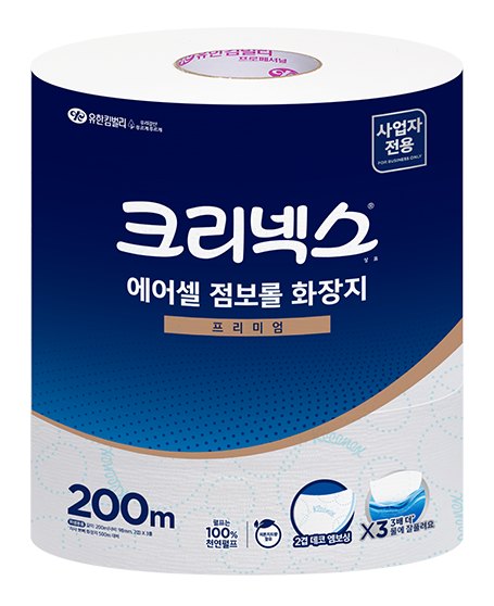 크리넥스 에어셀 점보롤 프리미엄 200m