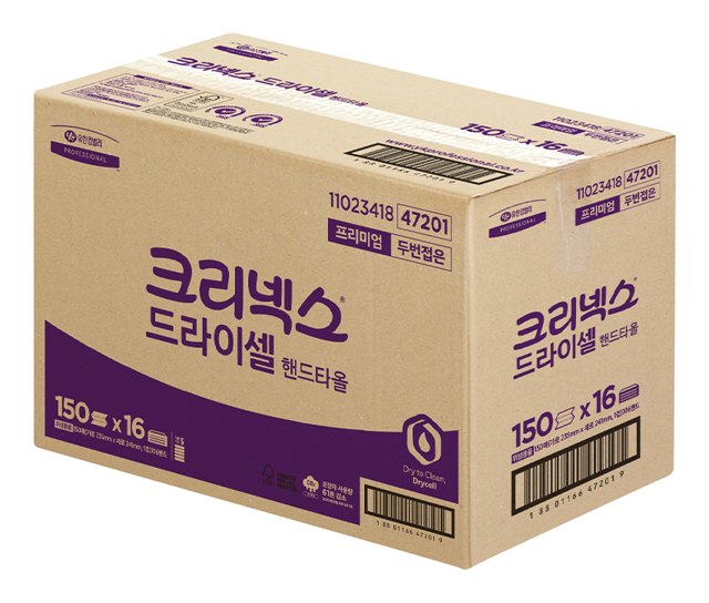 크리넥스 드라이셀 프리미엄 핸드타올 150매