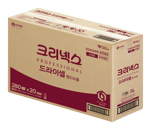 크리넥스 드라이셀 스마트 핸드타올 280매